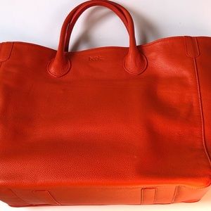 BECK bag Tote large orange Leather